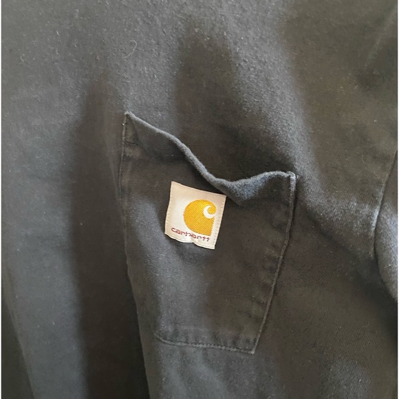 Carhartt black long sleeve spell out on sleeve. No letter cracking. Kids size L - Picture 2 of 5